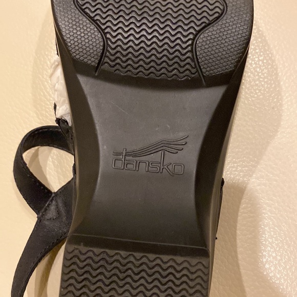 Dansko black leather sandals, adjustable straps, good arch support, size 39 EUC - Picture 3 of 6